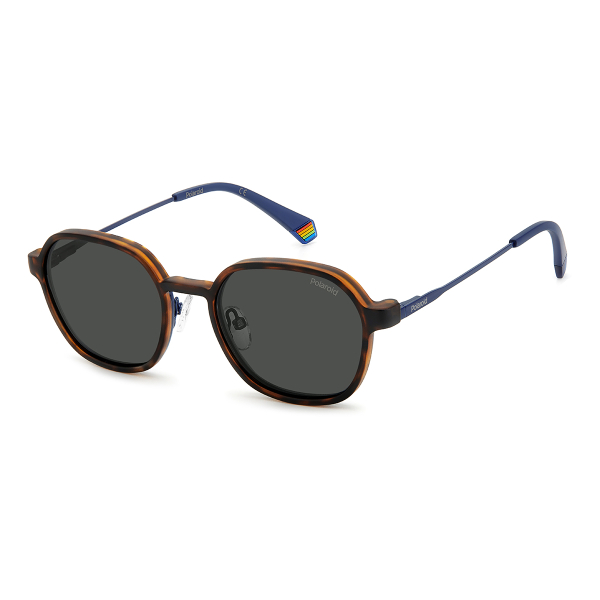 Оправа с солнцезащитной насадкой clip-on Polaroid PLD PLD 6184/CS PJP51M9